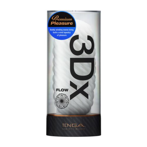 Masturbator Tenga 3DX Flow cu design reversibil