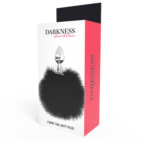 Plug anal DARKNESS EXTRA BUTTPLUG cu coadă pufoasă