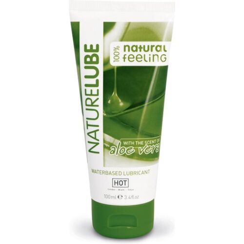 Lubrifiant HOT Aloe Vera 100ml pentru piele sensibilă