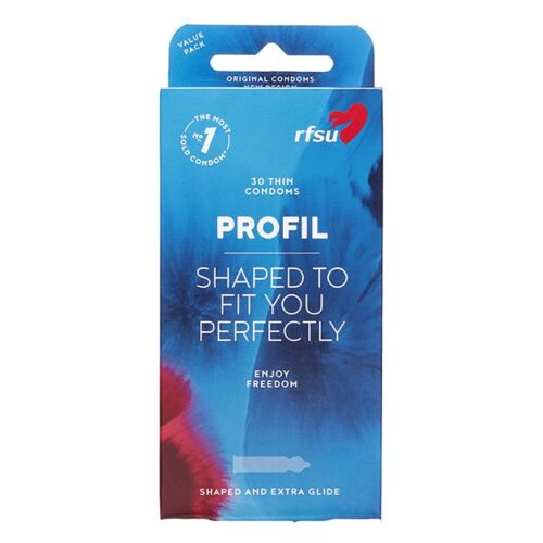 Prezervative RFSU Profil 10 Uds, anatomice și lubrifiate