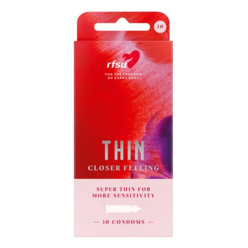 Prezervative RFSU Thin, 10 bucăți, extrafine