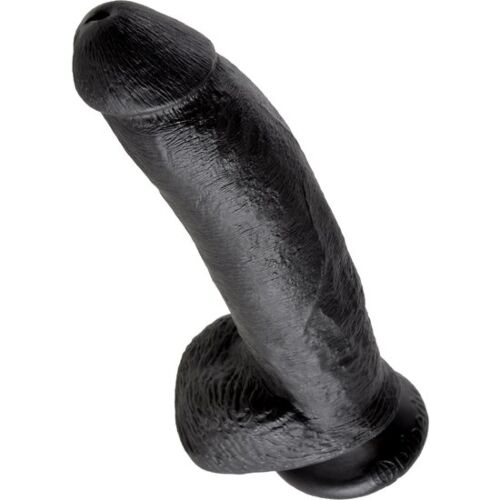 Dildo King Cock 22.9 cm cu bile pentru experiență realistă