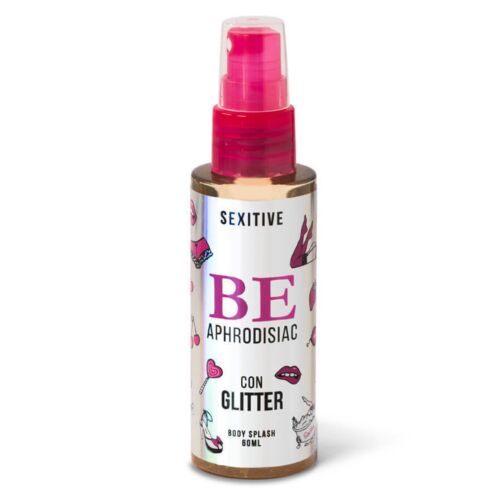 Be Body Splash SEXITIVE cu feromoni și glitter