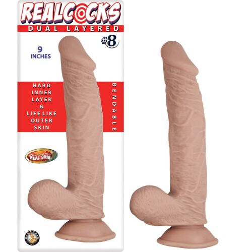 Dildo Nasstoys RealCocks 9 Inch Bendabil