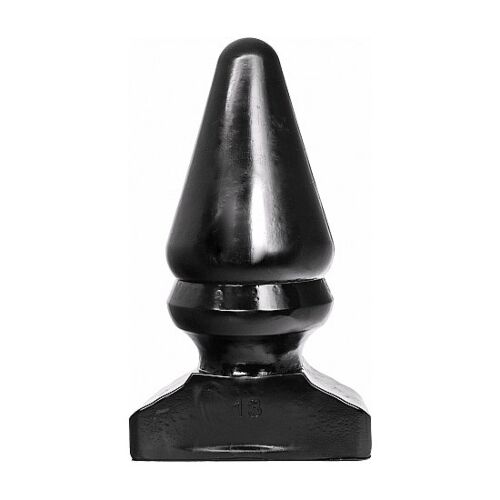 Plug Anal ALL BLACK 28,5 CM cu formă conică