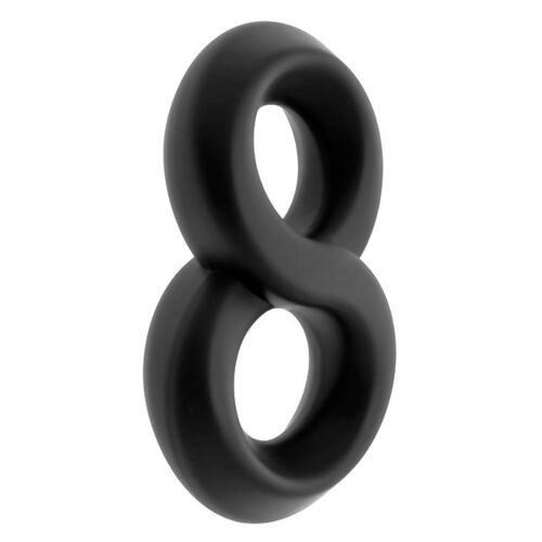 Inel S Pleasures 8-Ring dublu pentru penis
