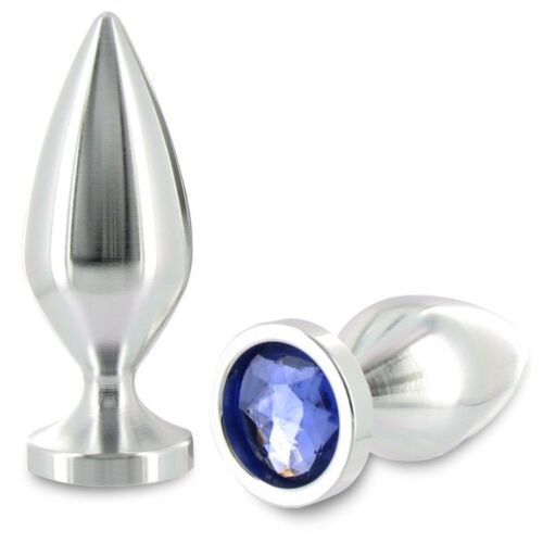 Plug anal METAL HARD Crystal Large 10.16cm