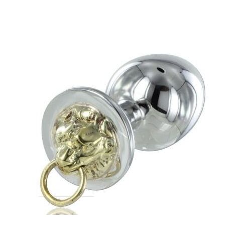 Plug Anal METAL HARD - PLUG ACERO TIGRE cu argolla de sujeción