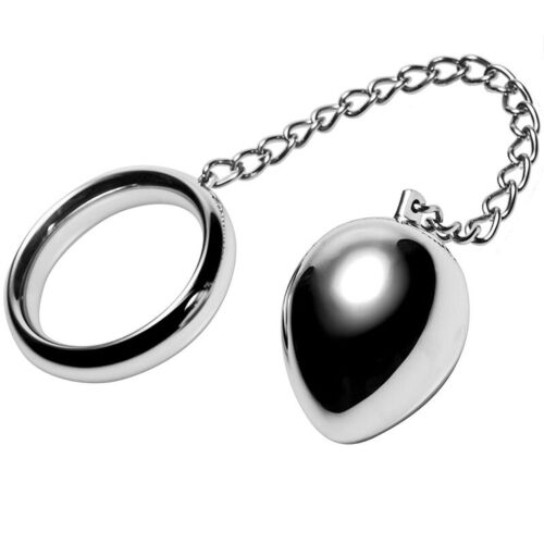 Inel metalic Metal Hard 50mm cu lanț și bilă metalică