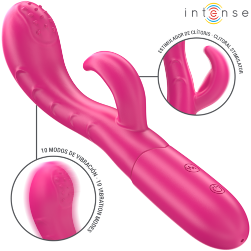 Vibrator INTENSE Amara cu limbă stimulatoare și 10 moduri