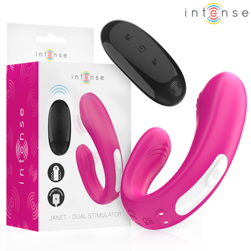 Stimulator Dublu INTENSE Janet cu Telecomandă