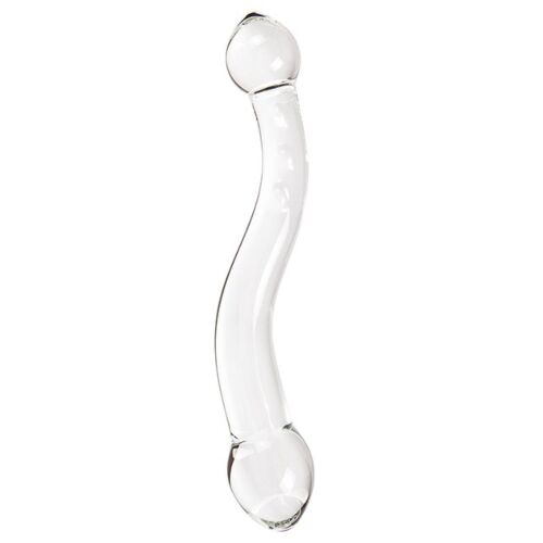 Dildo S Pleasures Crystal POLARIS cu formă în 'S'