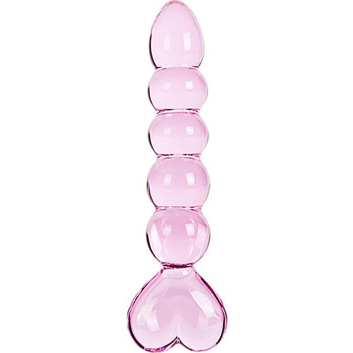 Dildo Crystal VENUS cu grip în formă de inimă