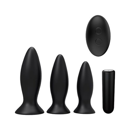 Pack de Plugs S Pleasures Premium Triplicity cu Balită Vibratoare