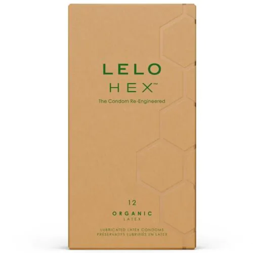Prezervative Lelo HEX Organic 12 buc | Ajustare precisă