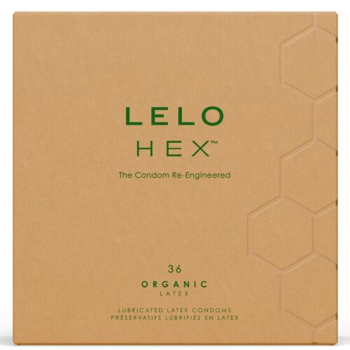 Prezervativ LELO HEX Organic cu latex ecologic și L-arginină