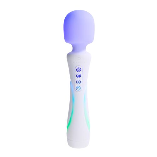Vibrator Paradise Pleasure Products The Wand cu iluminare RGB
