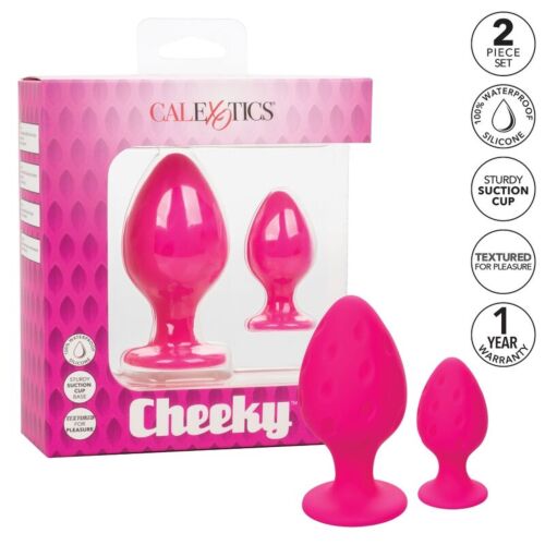 Plug anal CaLexotics Cheeky Plugs cu textură individuală