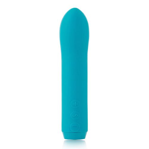 Vibrator JE JOUE Teal cu curvă adaptabilă pentru stimulare dublă