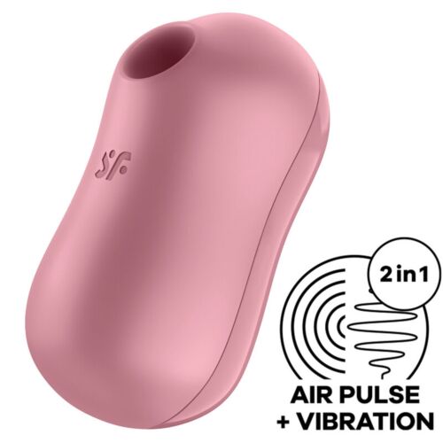 Aspirator Satisfyer Cotton Candy cu vibrație și unde de presiune