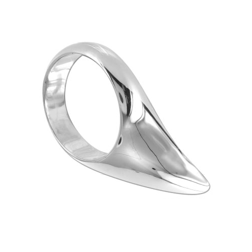 Inel Pene Metal Hard Cock Teardrop 50mm pentru Erecție Puternică