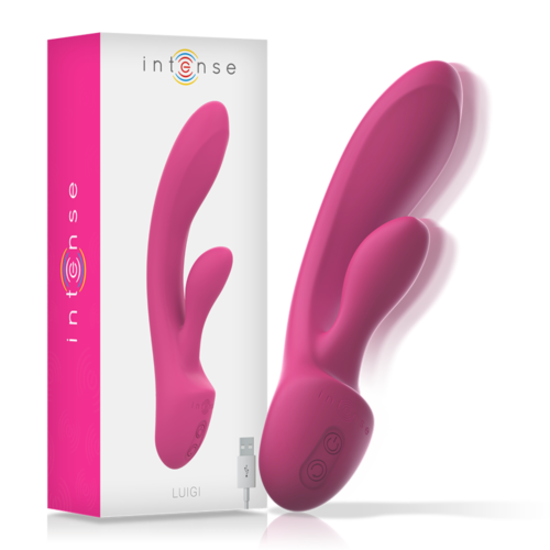 Vibrator INTENSE HIGH TECH Luigi cu stimulare dublă