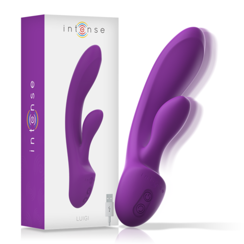 Vibrator INTENSE HIGH TECH Luigi cu stimulare dublă