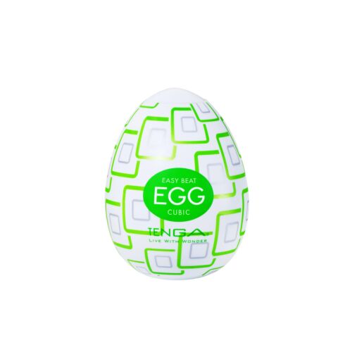 Masturbator Tenga Egg Cubic cu texturi interne