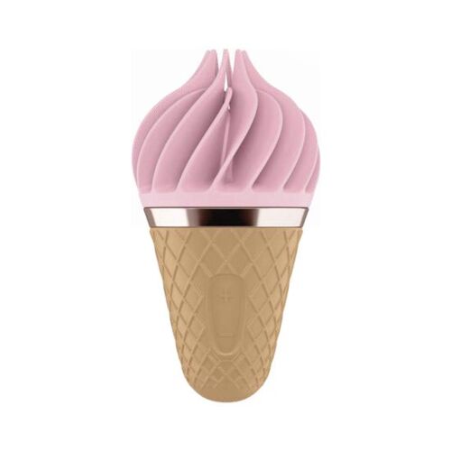 Stimulator Satisfyer Spinnator Sweet Treat cu vibrații și rotații