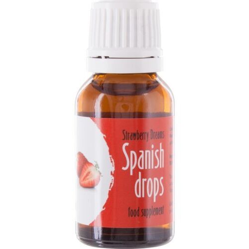 Stimulatoare de sensibilitate Cobeco Spanish Drops 15 ml cu aromă de căpșuni