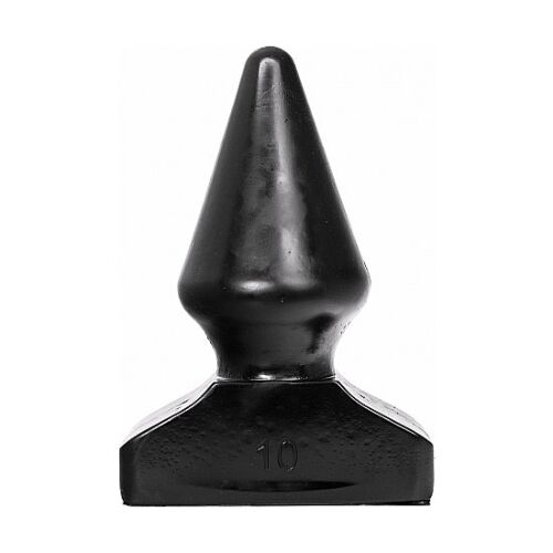 Plug Anal ALL BLACK 20,5 CM cu formă de con