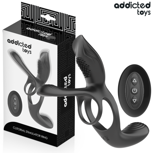 Inel Vibrant ADDICTED TOYS cu stimulare clitoridiană