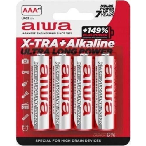 Pilas AIWA X-TRA ALKALINE AAA Blister de 4