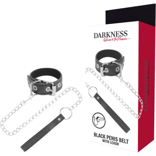 Inel Penis DARKNESS cu curea pentru BDSM