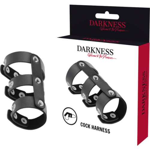 Inel Darkness Bondage cu ajustare pentru testicule