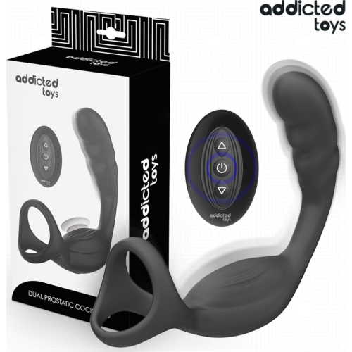 Anel Dublu Vibrator Addicted Toys cu Control Remoto