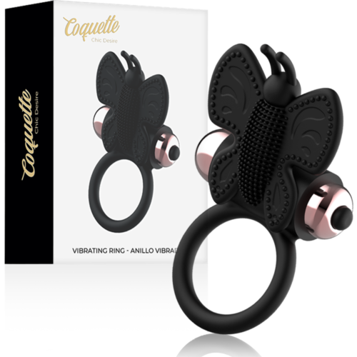 Inel Vibrator Coquette Chic Desire cu Fluture Stimulator
