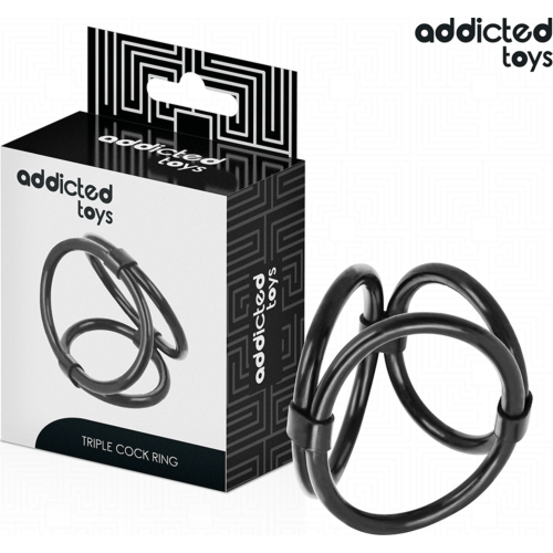 Inel Triple Addicted Toys pentru Penis | Ajustare Confortabilă