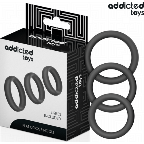 Set Inele Plate Silicon ADDICTED TOYS pentru Stamina