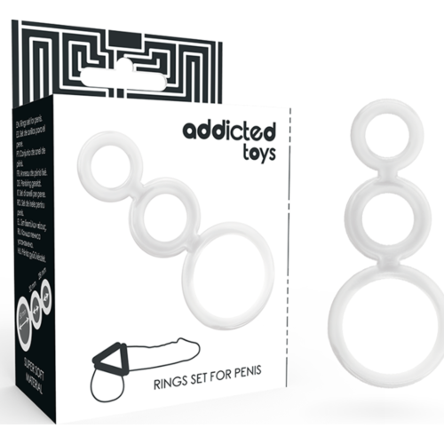 Inel Penis ADDICTED TOYS Set cu 3 Inele