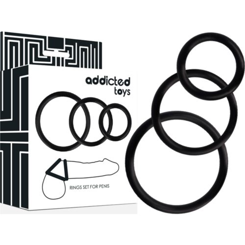 Inel Penis Addicted Toys Set | Potențează-ți erecția