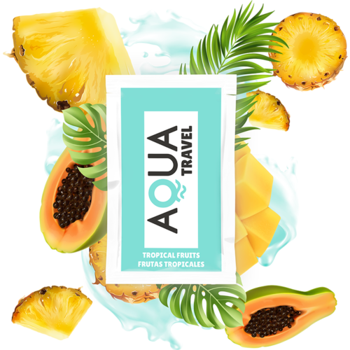Lubrifiant Aqua Travel 6 ml cu gust de fructe tropicale