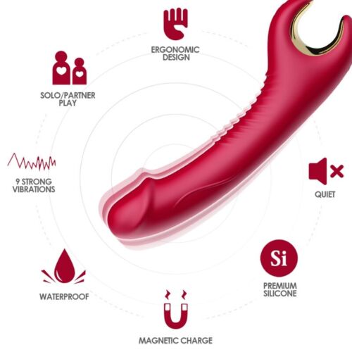 Vibrator ARMONY PRINCE cu motor rotativ și vibrant