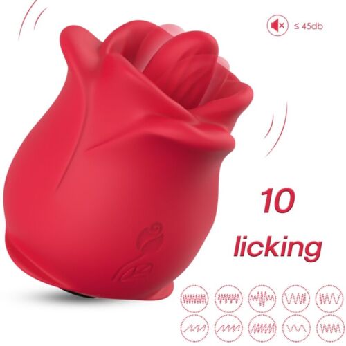 Vibratoare ARMONY ROSE 10 MODURI SUȚINERE CLITORIALĂ