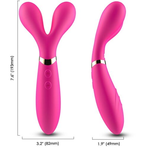 Vibrator ARMONY Y-WAND cu două capete și vibrații variate