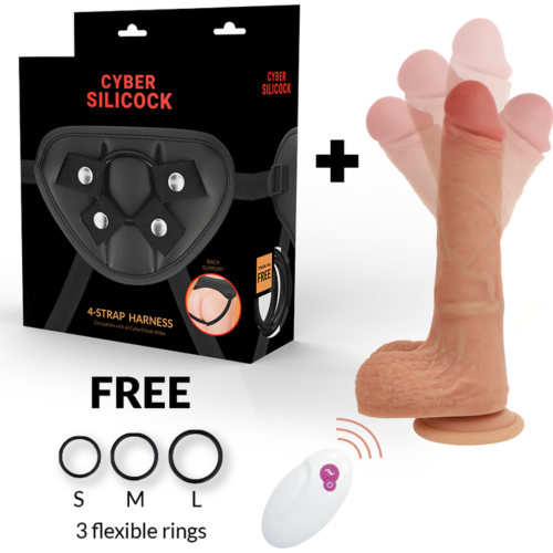 Strap-On Cyber Silicock Mr Rick with Remote Control