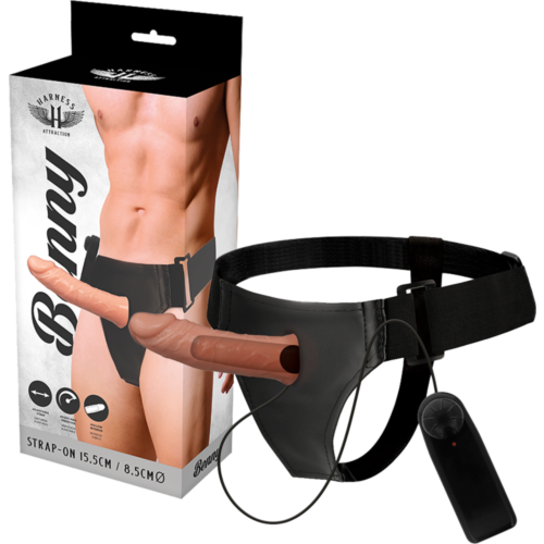Hamuri Harness Attraction Benny cu vibrator de 15 cm