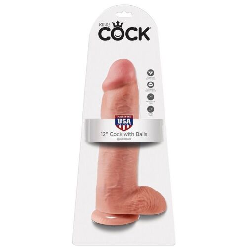 Dildo King Cock 30.48 cm cu bile