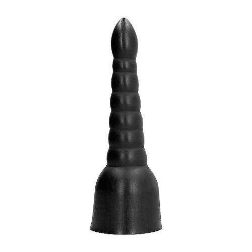 Dildo ALL BLACK 34 CM pentru stimulare intensă