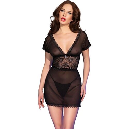 Babydoll CHILIROSE CR 4830 cu dantelă elegantă